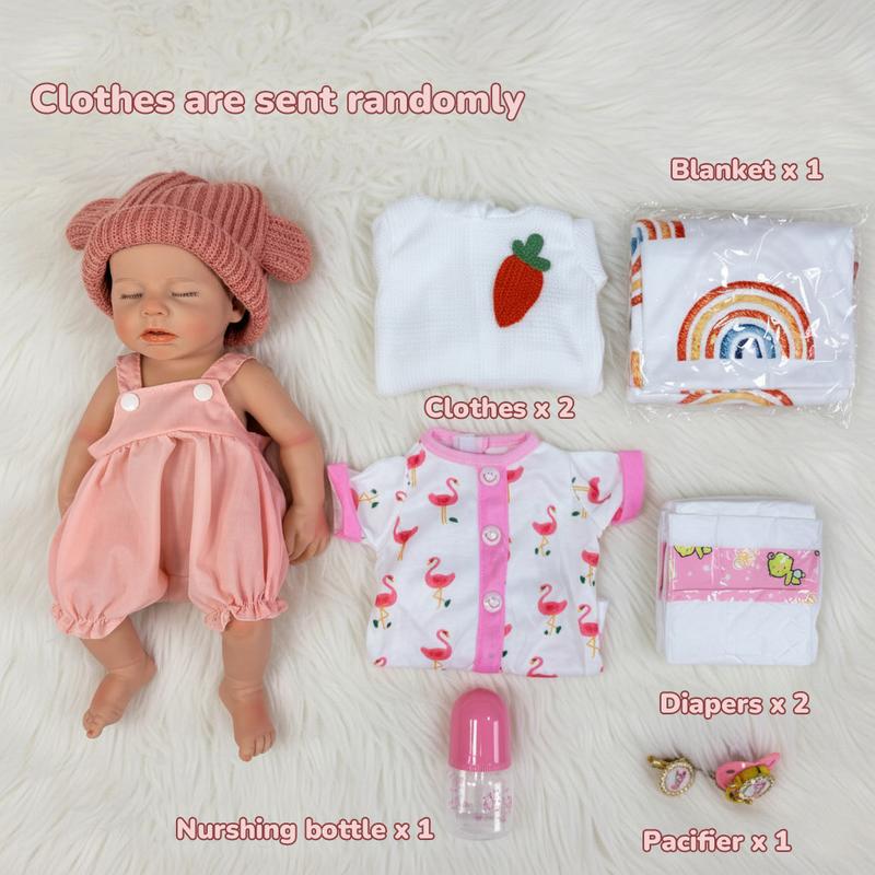 [Drink Wet System] Mayfair Reborn Doll 16Inch Full Body Silicone Baby Doll Silicone Dolls Floppy Silicone Reborn Squishy Baby Doll With Accessories