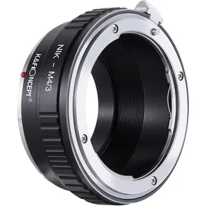 K&F Concept Aluminium Camera Lens Mount Adapter, Compatible with Nikon AI Lenses to Micro 4/3 Mount, Camera Accessories for GF1, GF2, GF3, G2, G3