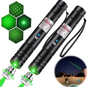 2 Pack Green Laser Pointer for TV, LED, and LCD Screen Presentations and Outdoor Office Construction