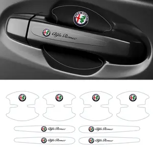 Alfa Romeo Car Door Scratch Protection Film, Door Handle Covers, Transparent Anti-Collision Protective Sticker Set, Universal Decoration, Body Protection