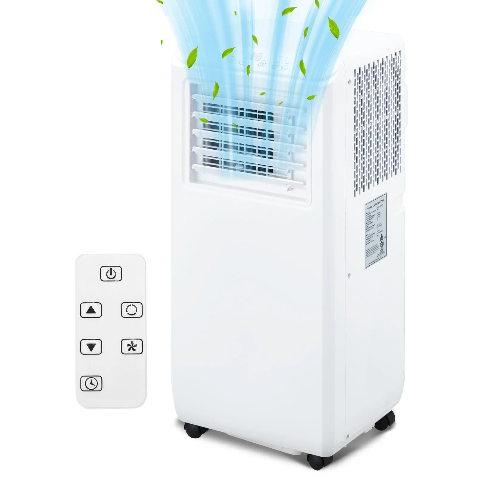 10000 BTU 3-in-1 Portable Air Conditioner, Ultra Quiet 50dB AC Unit with Fan and Dehumidifier, LED Display 24H Timer Remote Control, Complete Window Vent Kit, Cools Up to 400 Sq.Ft for Home Bedroom Office Dorm
