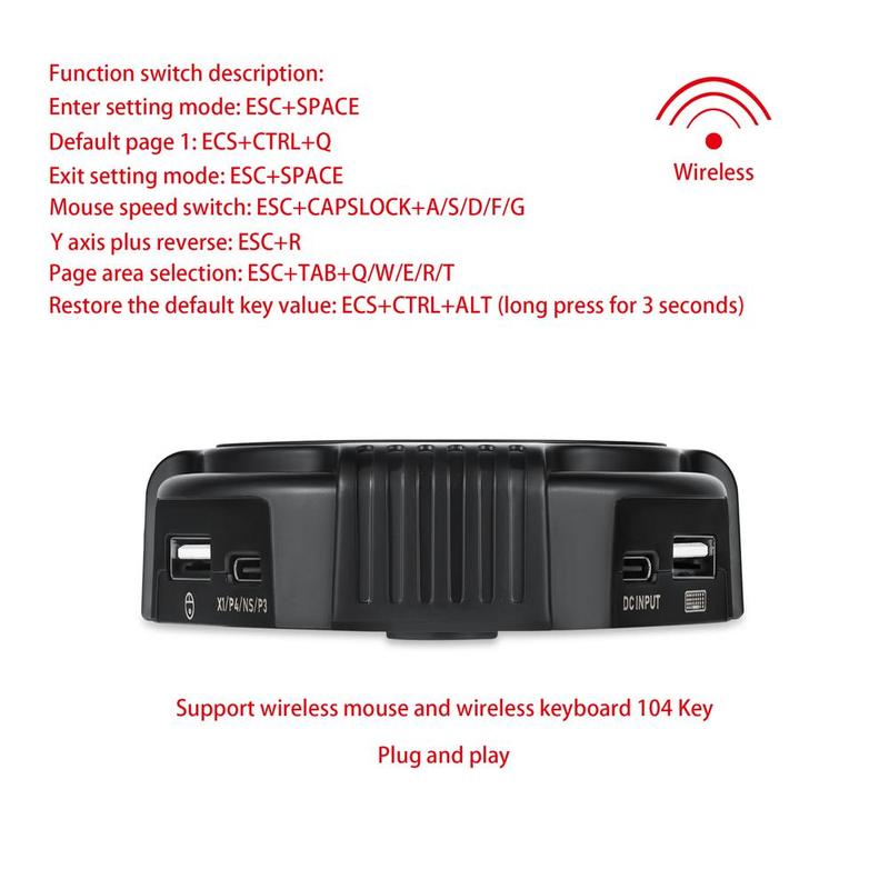 C91 AimBox Keyboard Mouse Adapter for PS4/Xbox/Switch | 0.8ms Ultra-Low Latency MnK Converter | Plug & Play FPS/RTS Gaming for Warzone/Apex Legends/R6 Siege | Dual-Chip Stability