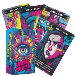Urban Truth Oracle, 80 Vibrant Oracle Card Deck for Beginners,Intuitive Oracle Cards for Love, Relationships, Emotional Insight,Daily Readings, Self Reflection, and Real Life Guidance