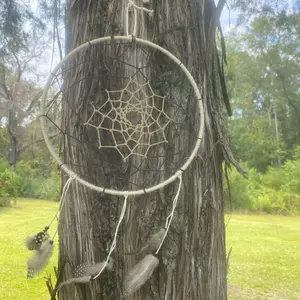 Macramé with Hemp webbing DreamCatcher