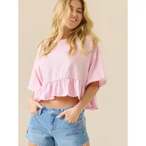 Isla Sea Embroidered Denim Short