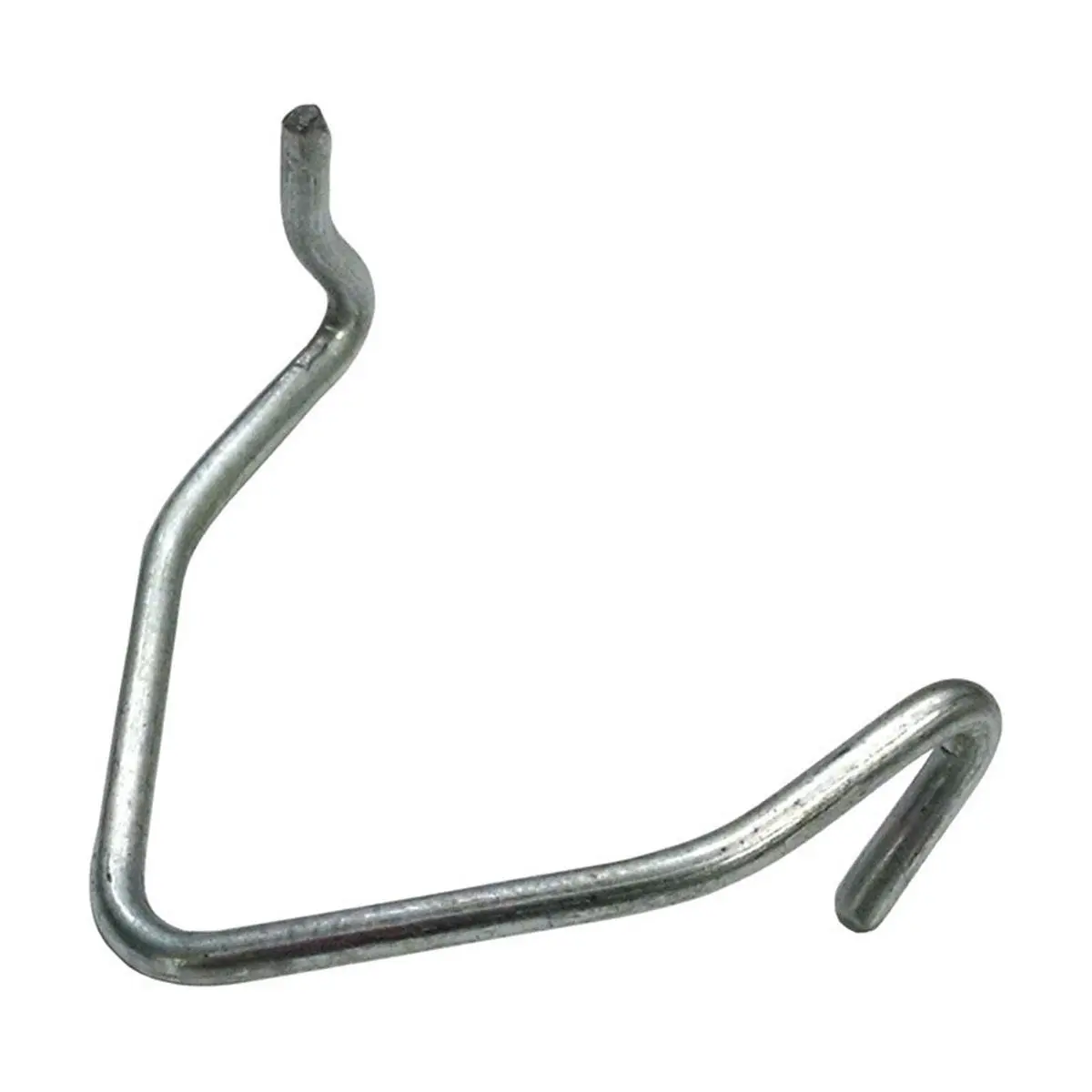 9 in. 11 Gauge Gray & Silver Galvanized Steel T-Post Clip for Pole Clamping, Pack of 100 (inches Included for SEO)