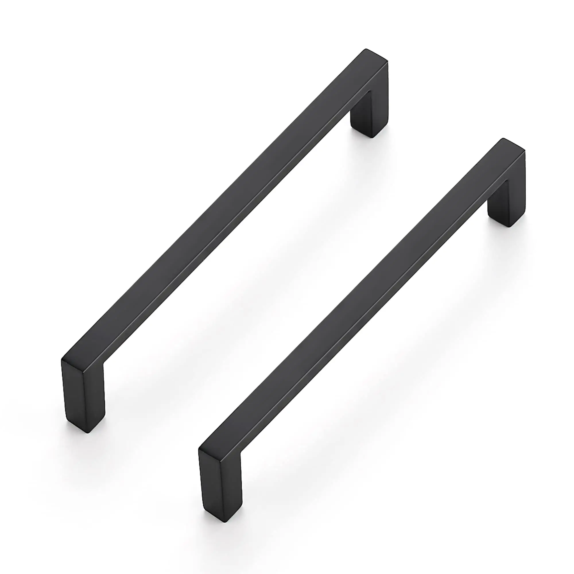 Ravinte Matte Black Slim Cabinet Handles Drawer Pulls Kitchen Drawer Handles Square Hardware Cupboard Pulls