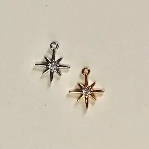 Dangling Stars Charm - Real Gold Plated Stainless Steel Fashion Pendant Drop Necklace Whimsical Jewelry for Dreamers & Stargazers