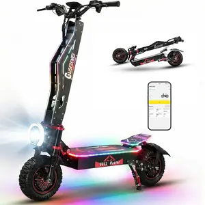 GD82 Master 7000W Dual Motor Electric Scooter for Adults, 55 MPH High-Speed Adult Electric Scooter, 60V 36Ah Long Range E Scooter with Hydraulic Suspension, NFC Unlock, 12” Off-Road Tires