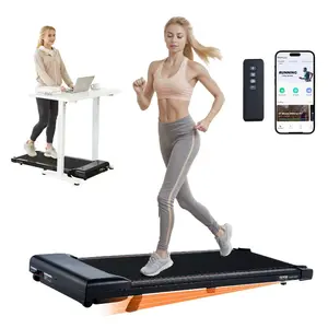 VEVOR Walking Pad, Under Desk Treadmill with Incline, Working Walking Jogging Machine for Home Office, 265 Lbs Capacity 2.5HP Portable Walking Pad, with Remote Control, LED Display, and Bluetooth