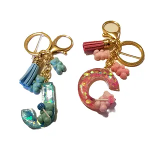 Resin Letter Keychain