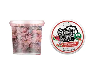 Candy Rush Sour Watermelon Cotton Candy Gushers Viral Sour Blast and Tangy Snack 5 oz to 33 oz TikTok Trend Premium Ingredients Fruit Flavor