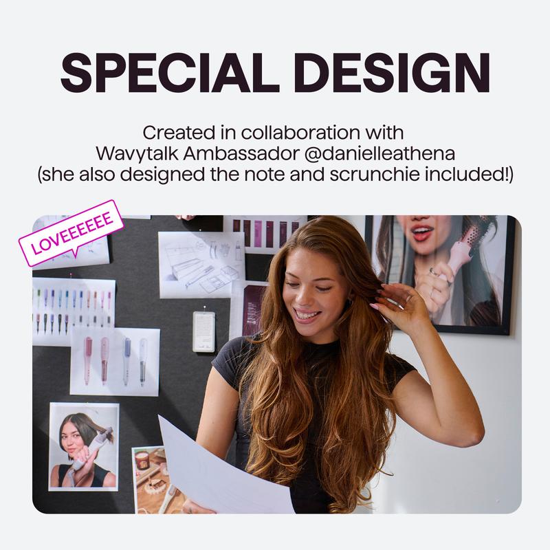 Wavytalk Steamline Pro Steam Hair Straightener Brush Hair Straightening Comb with Scrunchie and Glove Wavytalk Steamline Pro Steam Hair Straightener Brush Hair Straightening Comb with Scrunchie and Glove