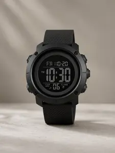 Skmei Digital Watch, Full Display, Multi-Function, 50m Waterproof, PU Strap, Quartz Movement, Casual Style, All Seasons Use