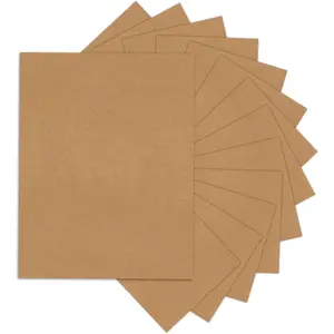 24 Sheets Brown Cardstock 8.5 x 11  Paper,  80lb Card Stock Printer Paper for Invitations, Menus, Crafts, DIY Cards
