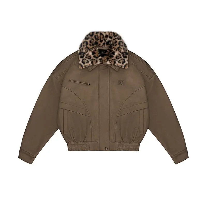 Clay Brown(Detachable Leopard Collar)