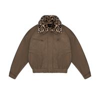Clay Brown(Detachable Leopard Collar)