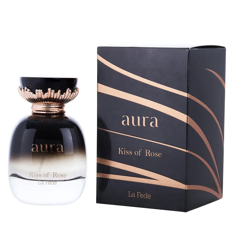 Khadlaj La Fede Aura Kiss of Rose for Women Eau de Parfum spray, 3.4 Ounce