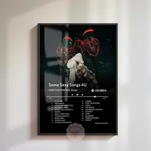 SSS4U Partynextdoor Drake Album Poster, Some Sexy Songs 4U, Album Cover Poster, Rapper Poster- Poster, Wall Art, Music Gift