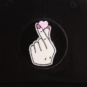 Korean Finger Heart Hook-backed Patch