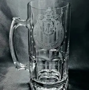 Guadalajara Inspired Etched Beer Mug Drinkware Glass