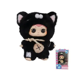 Black Cat Smart AI Interactive Companion with Real-Time Voice Interaction, Stories & Learning Features, App Controlled with Daily Insights, Made