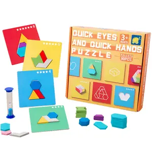 Children's educational toys, fun wooden quick-dexterity puzzles, enhance baby's hand-eye coordination and stimulate imagination
