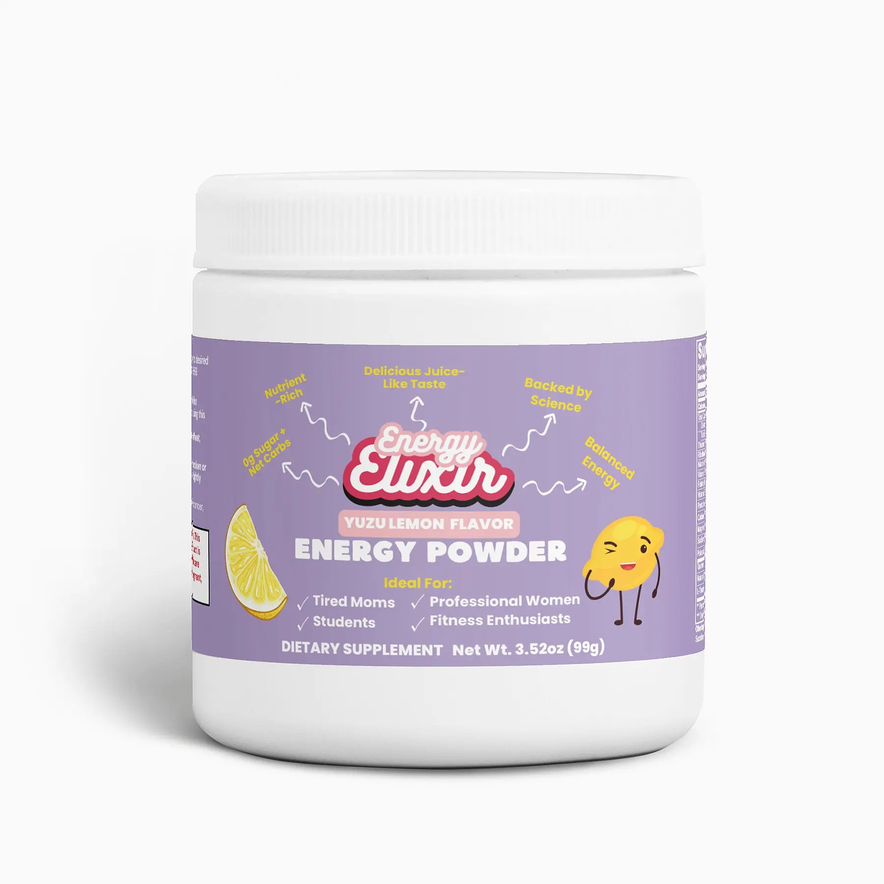 Energy Elixir Powder (Yuzu Flavor)