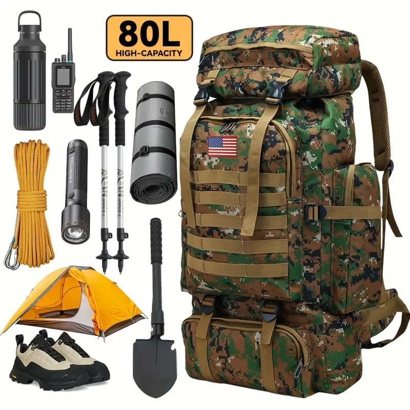 packing my 80 litre backpack - TikTok Shop