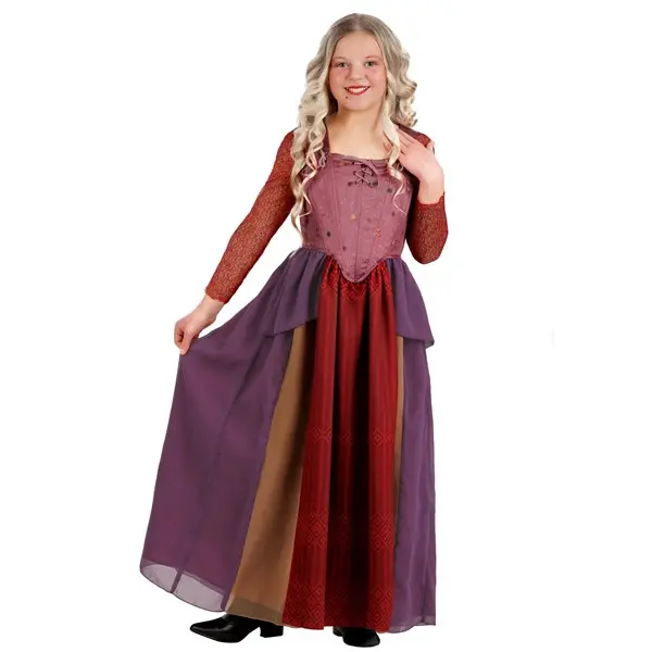 Deluxe Disney Hocus Pocus Girl's Sarah Sanderson Costume (© Disney)