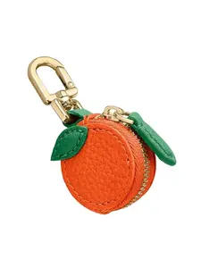 Mini Y2K Strawberry Coin Purse Keychain, Cute Faux Leather Fruit Charm for Bags & Backpacks, Perfect Gift for Women & Girls