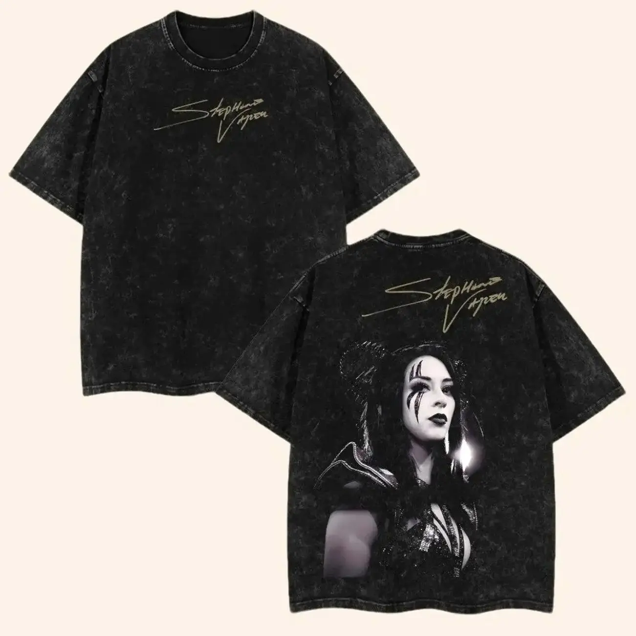 Retro Vintage Edition Stephanie Vaquer Wrestling Tee, Wrestler Shirt, WWE Merch MMA Graphic Shirt, Sports T-shirt, Wrestling Gift Cotton Top unisex classic fan oversized Fabric Fit casual shirt wwe fan