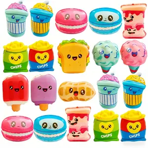 30Pcs Mini Food Squishy Toys Bulk, Squeeze Toys, Party Favors Gift, Goodie BagStuffers,Basket Fillers-Random Style