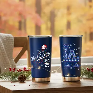 BNB [Baseball Gift] LA Champs Christmas Tumbler 20oz/30oz - Back2back Christmas Tumbler, 2025 LA Champions Cup, Perfect Christmas Gift for LA Fans, Friends and Family, Coworker Gift, Travel Mug, Insulated Water Bottle Drinkware