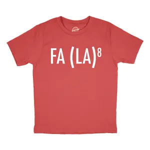 Youth Funny T Shirts Fa La 8 Sarcastic Christmas Carol Graphic Novelty Tee for Kids Funny T Shirts Christmas Tops for Kid Novelty Tees for Kids Red - Fa