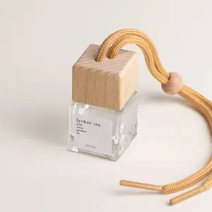 Lychee Tea Scented Car Diffuser 8mL - Lychee, Red Tea, Geranium, Lily - Fresh Asian Inspired Scents Minimal Elegant Packaging