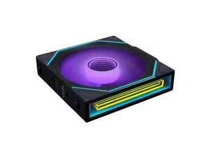 Lian Li UNI Fan SL-Infinity Wireless - 120 - Single Pack (Reverse Blade) - 2.4 GHz Wireless Signal ARGB Fan Control - Double Infinity Mirror - Controller NOT Included & Required - Black (12RSLIN1W1B)