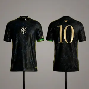 Premium 2026 BZ The Prince No.10 Selecao Black Soccer Jersey – Vintage Football Streetwear Shirt, Athletic Gym Sports Top, Gift for Him