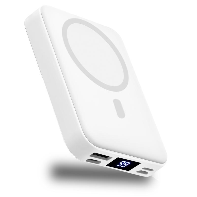 VAISEKE Wireless Power Bank, 10000mAh Magnetic Portable Charger 22.5W PD Fast Charging with Type-C Cable,  Battery Pack QC3.0 LED Display Compatible with iPhone 17/16/15/14/13/12 Pro/Mini/Pro Max