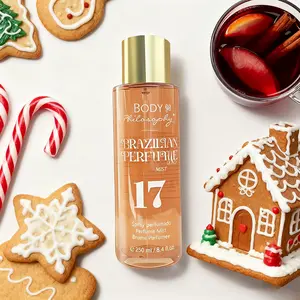 Enchanting Women's  Perfume  Body & Hair Mist 17 - Sweet  Vanilla Salt & Macadamia White Chocolate Coconut Flower Blend Sweet Elegant Women's Fragrance Irresistible charm 250ml Perfect gift-giving choice for Christmas and Thanksgiving