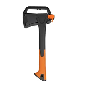 X14 Hatchet Axe, 14” Camping Axe for Wood Splitting & Kindling with Nylon Hollow Handle, Anti-Slip Shock Absorption Grip for Outdoor Survival, Firewood, Hiking & Yard Tools