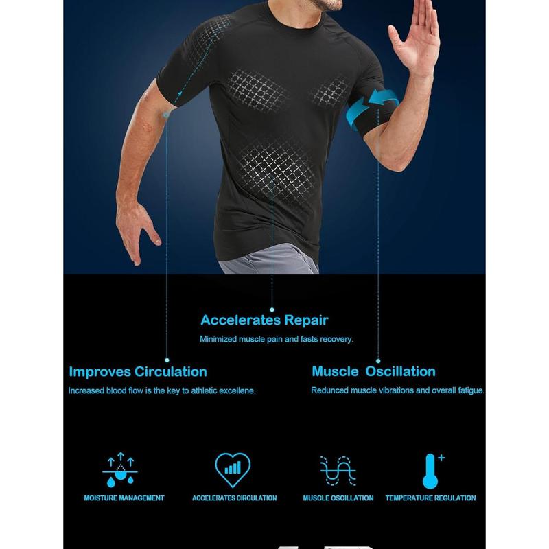 5 Pack Men’s Compression Shirts Short Sleeve Cool Dry Sports Athletic Workout Base Layer Undershirt T-Shirt Tops