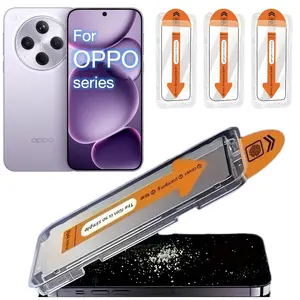 Oppo Find X8s+ Reno 14 13 8 8Z 7 7Z 6 5Z 4 3 2f 2z 2 Screen Protector Kit, 3pcs Ultra HD 9h Hardness, Bubble-Free Easy Install, Auto Alignment Technology