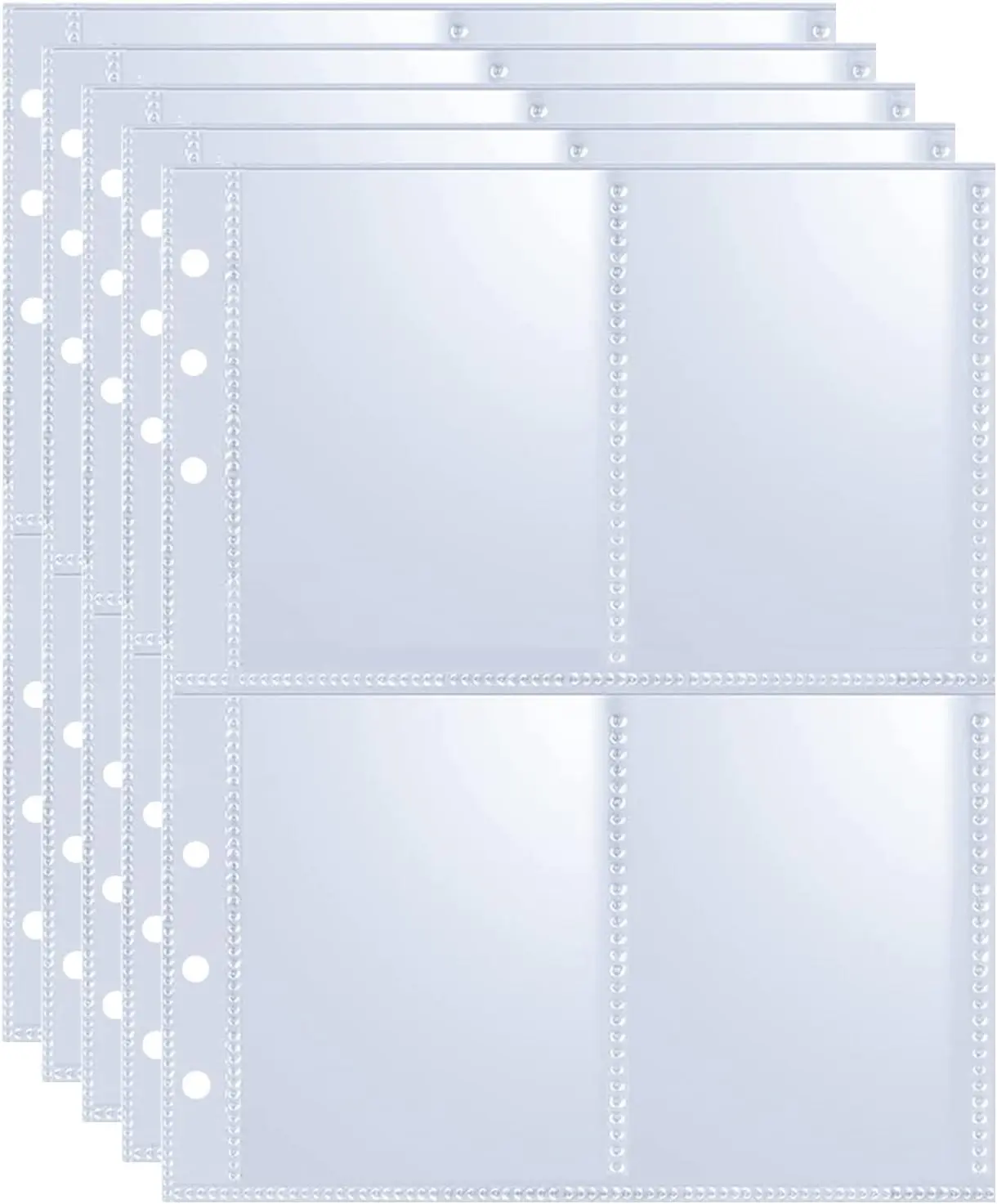 40 Pack 320 Pockets 6 Ring A5 Binder Sleeves,2.5x3.5Photocard Sleeves,Double-Sided  4 Pocket Kpop Photocard Page Protector,Ultra-Clear Trading Card Sleeve  Sheets for Cards,Photocard - TikTok Shop