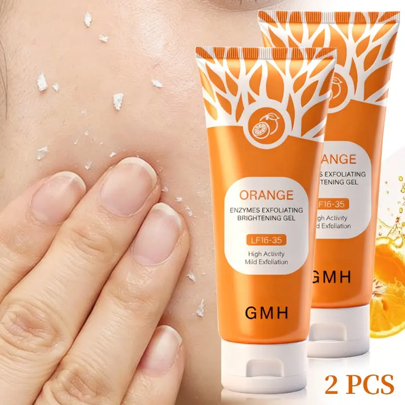 Exfoliating Gel, Mild Exfoliating, Orange Peeling Gel, Professional Dead Skin Removal, Deep Cleansing, Long-Lasting Moisture, Pore Cleaning, Full Body Use, All Skin Types, Dead Skin Remover, Exfoliating Body Care