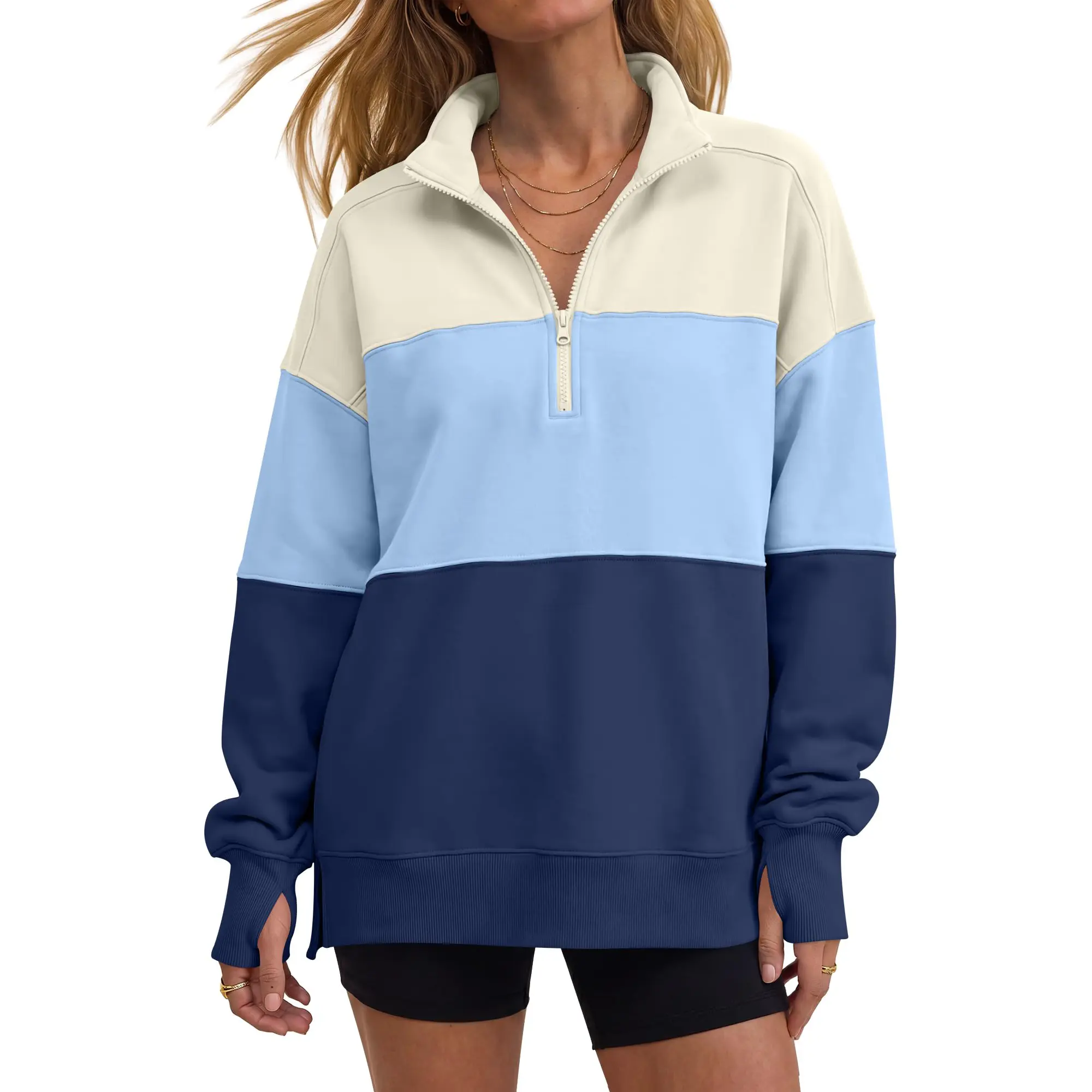 Apricot Sky Navy Blue