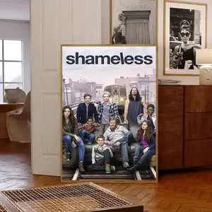 Shameless Poster, Paul Abbott, Tv Series, Minimal Movie Art, Retro Movie Poster, Midcentury Modern, Room Decor,
