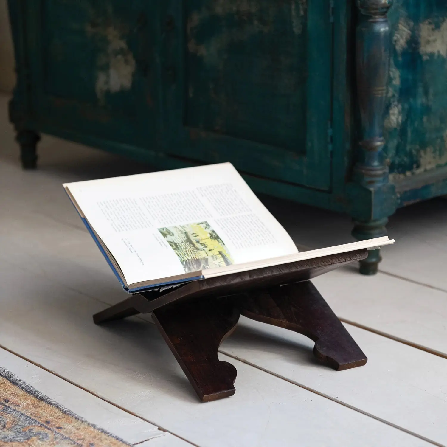 Reclaimed Wood Book Stand