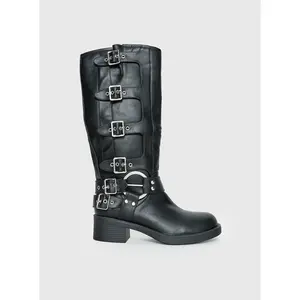 Buckle Down Boots Black