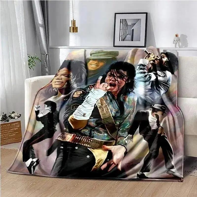 Michael Jackson Super Soft Premium Flannel Throw Blanket for Kids' Beds & Sofas, Cozy Travel Bedding, Ideal Gift for Mother's Day, Birthdays, Christmas
